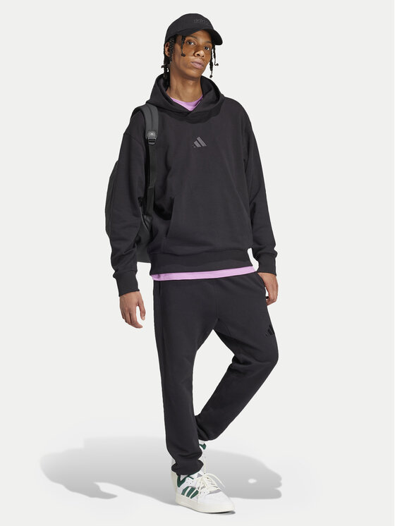 adidas adidas Majica dugih rukava ALL SZN French Terry IX1248 Crna Loose Fit