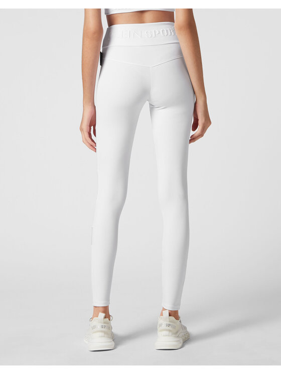 Plein Sport Plein Sport Legginsy 1697 Biały Active Fit