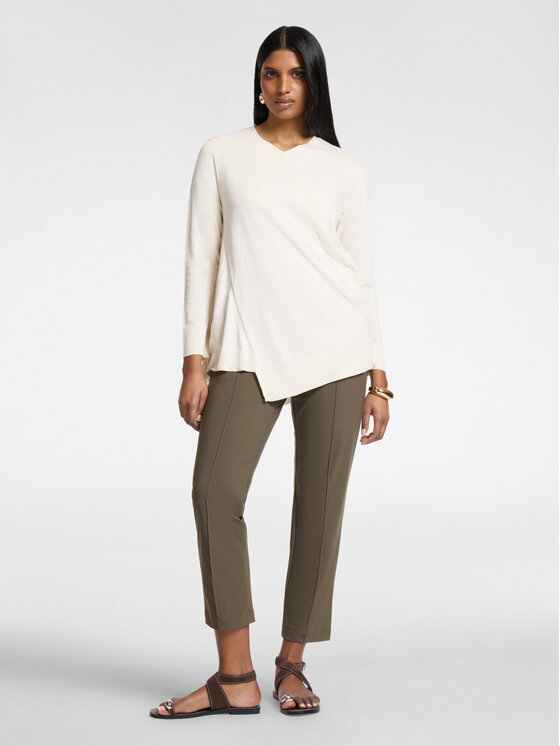 Elena Mirò Elena Mirò Maglione M578Z000719N002 Bianco A-Line Fit