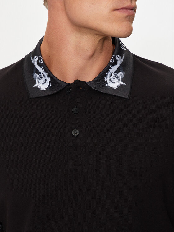 Versace Jeans Couture Versace Jeans Couture Polo 76GAGT00 Crna Regular Fit