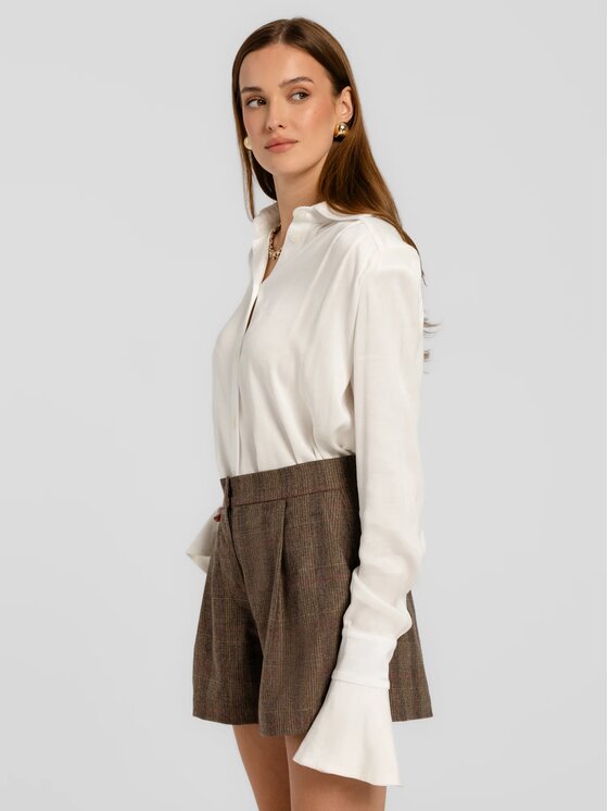 MANDRAGORA MANDRAGORA Pantaloncini di tessuto Gante Beige Standard Fit