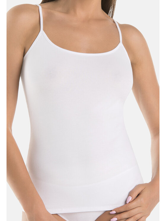 Teyli Teyli Top 204 Biały Standard Fit