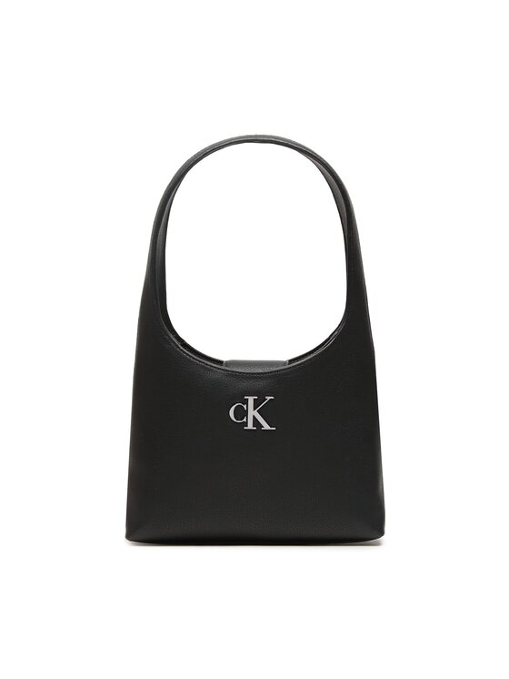 Geantă Calvin Klein Jeans Minimal Monogram Shoulder Bag K60K610843 Negru