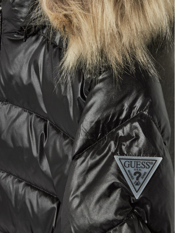 Guess Guess Μπουφάν πουπουλένιο J4BL01 WGL50 Μαύρο Regular Fit