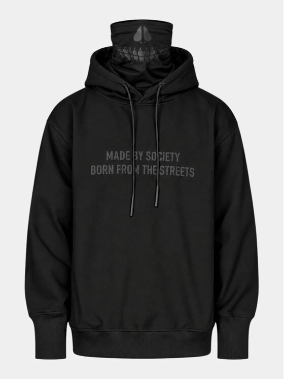 MADE BY SOCIETY MADE BY SOCIETY Kurtka anorak H17998FL1999991-HANORAC Czarny Basic Fit