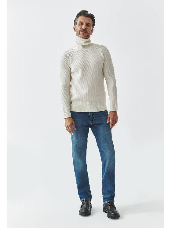 TATUUM TATUUM Sweter PABLO Kremowy Classic Fit