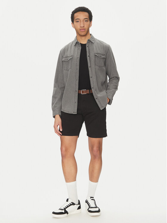 Jack & Jones Jack & Jones Szorty materiałowe Marco 12269368 Czarny Regular Fit