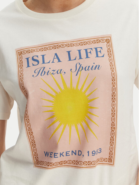 Weekend Max Mara Weekend Max Mara T-Shirt Pantera 2615971032 Εκρού Regular Fit