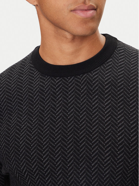 BOSS BOSS Džemper H-Habito 50549985 Crna Regular Fit