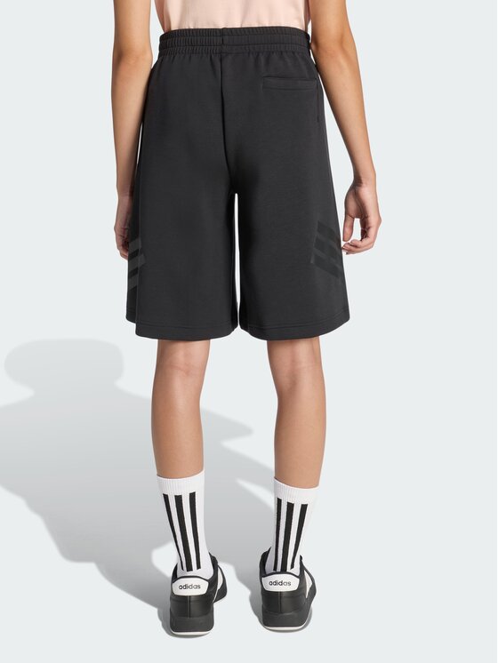 adidas adidas Szorty materiałowe 159451 Czarny Loose Fit