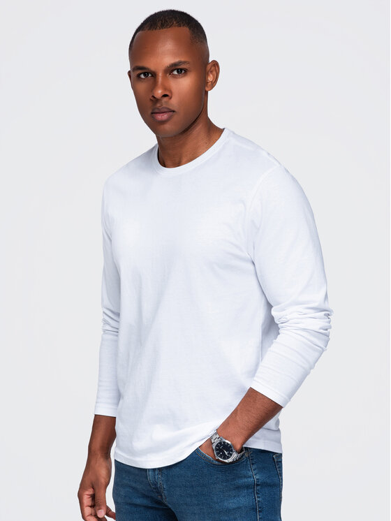 Ombre Ombre S dlouhým rukávem OM-LSBL-0142 Bílá Regular Fit