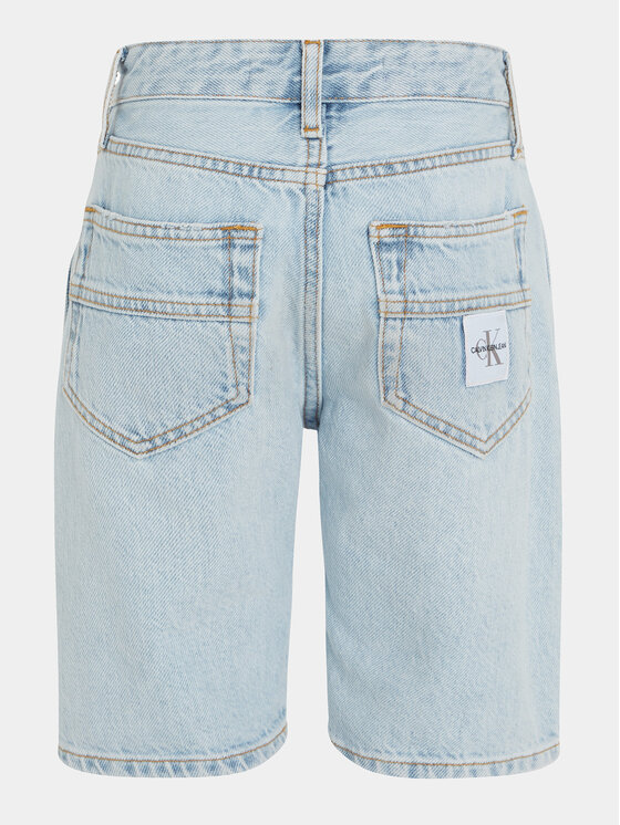 Calvin Klein Jeans Calvin Klein Jeans Džínsové šortky IB0IB02005 Modrá Relaxed Fit