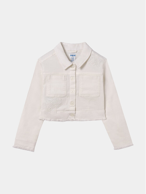 Mayoral Giacca di jeans 6459 Bianco Regular Fit, taglia : 18Y
