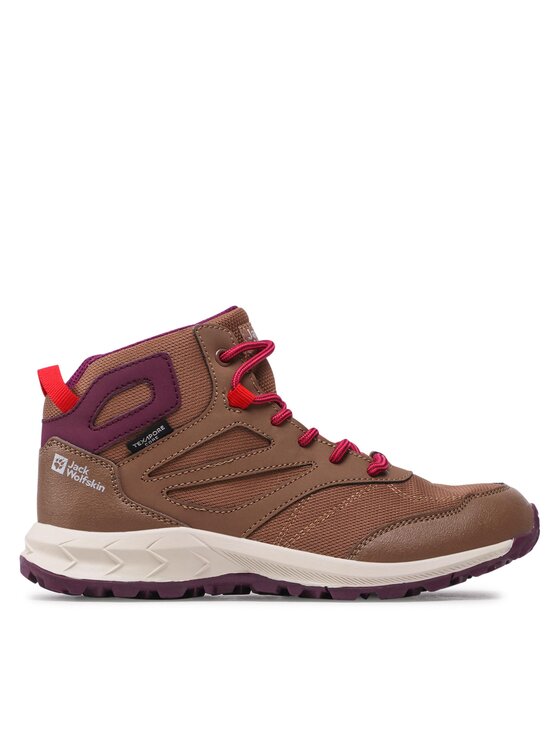 Jack Wolfskin Sneakers Woodland Texapore Mid K 4042152 Maro