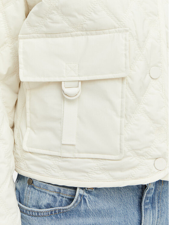 Guess Guess Geacă W6GL38 W2342 Alb Regular Fit
