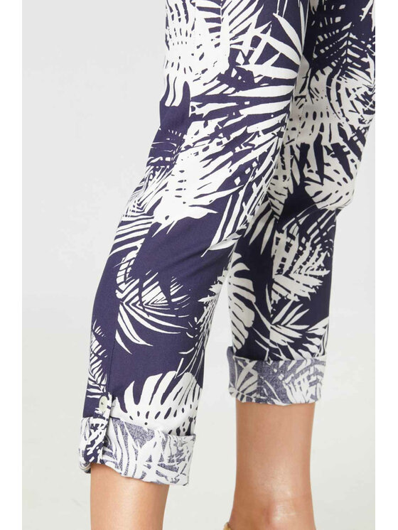 QUIOSQUE QUIOSQUE Dámské kalhoty 3LT001 Tmavomodrá Regular Fit