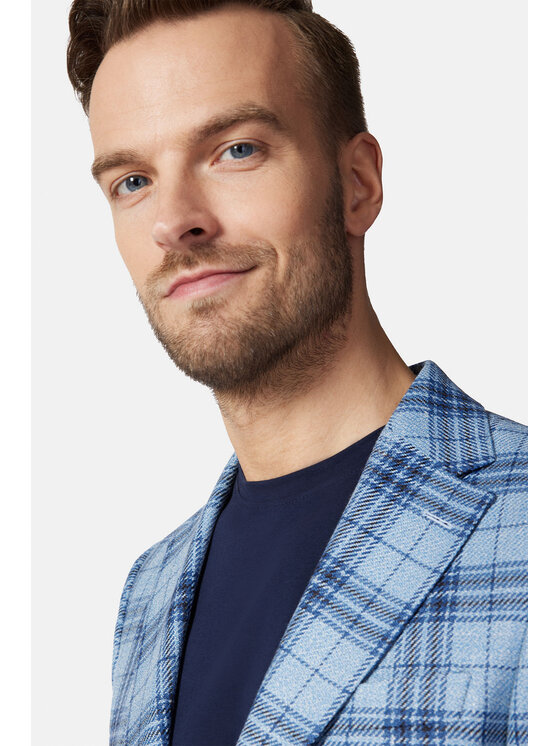 Lancerto Lancerto Marynarka Talaveria MA099123000008 Błękitny Regular Fit