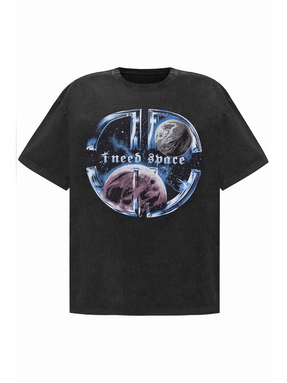 T-Shirt, rozmiar M/L, Granatowy, I NEED SPACE T-SHIRT