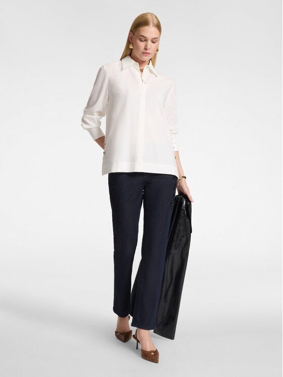 Elena Mirò Elena Mirò Koszula 5029P000345N011 Biały Regular Fit