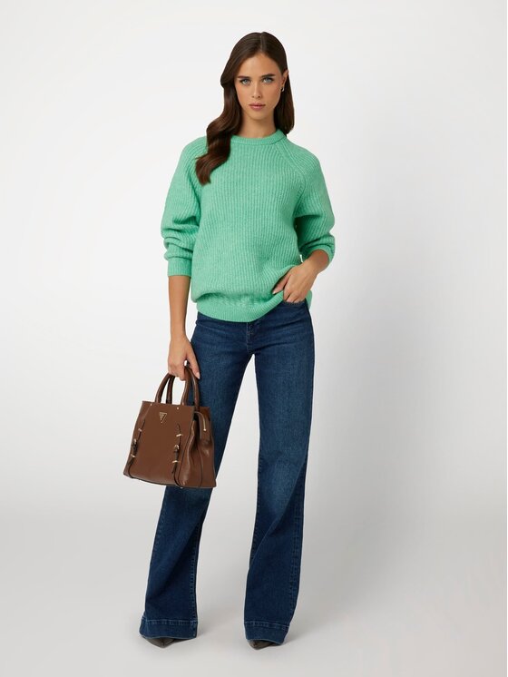 Guess Guess Sweter 169467 Zielony Classic Fit