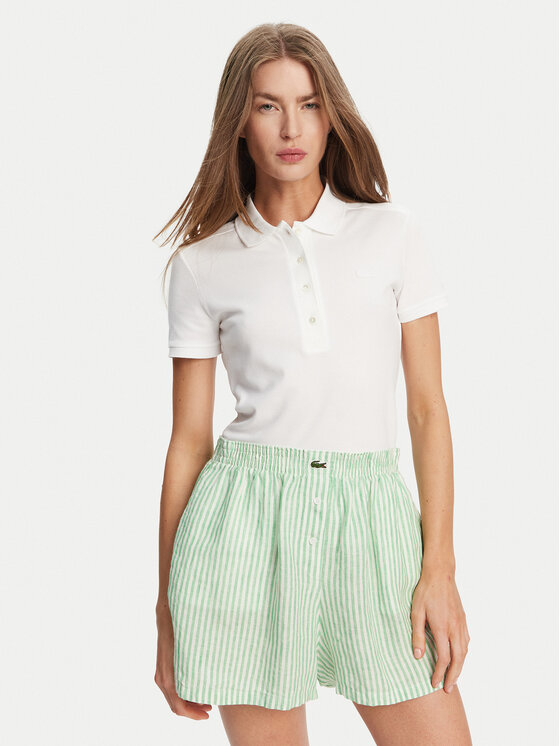 Damskie Polo Lacoste, Rozmiar 44, Białe, PF5462