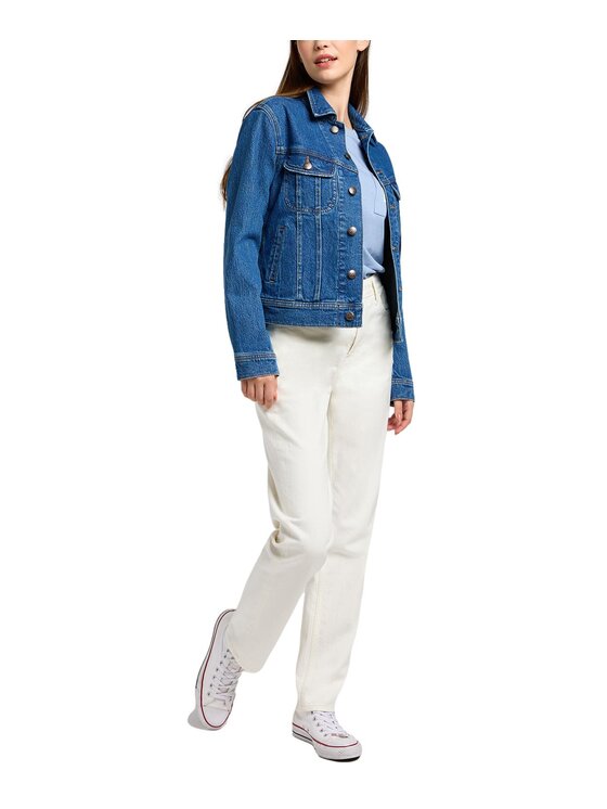 Lee Lee Kurtka jeansowa 112351136 Granatowy Regular Fit