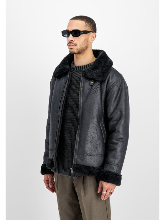 Alpha Industries Alpha Industries Zimné bundy B3 FL 143106 Čierna Regular Fit