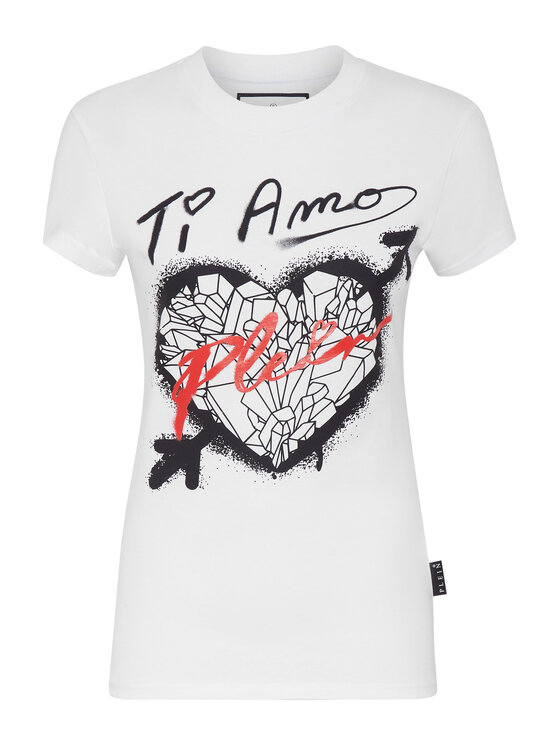 PHILIPP PLEIN PHILIPP PLEIN T-Shirt 2179 Biały Regular Fit
