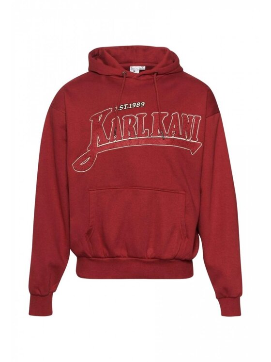 Karl Kani Karl Kani Felpa TREKKING OS HOODIE Bordeaux Regular Fit