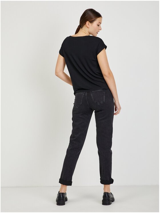 Orsay Orsay Bluzka 100231-660000__S Czarny Regular Fit