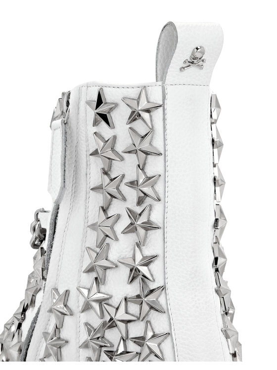 PHILIPP PLEIN PHILIPP PLEIN Kozaki 3259 Biały