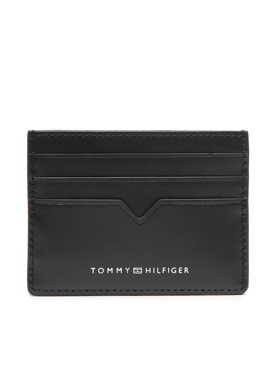 Tommy Hilfiger Etui pentru carduri Th Modern Leather Cc Holder AM0AM10616 Negru