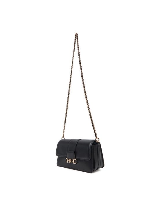 Tommy Hilfiger Tommy Hilfiger Τσάντα Heritage Leather Crossover AW0AW17212 Μαύρο