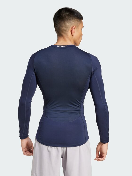 adidas adidas Koszulka techniczna 136943 Niebieski jasny Fitted Fit