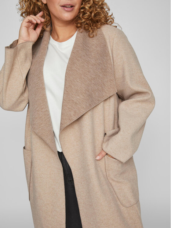Vila Vila Преходно палто 14087814 Бежов Regular Fit