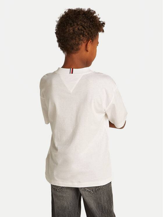 Tommy Hilfiger Tommy Hilfiger T-Shirt Essential Archive KB0KB09646 D Bílá Regular Fit