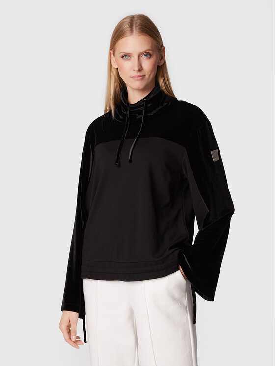 EA7 Emporio Armani Bluză 6LTM32 TJDWZ 1200 Negru Regular Fit