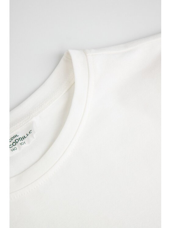 Coccodrillo Coccodrillo Longsleeve ZC6143102EJG-003 Kremowy Regular Fit