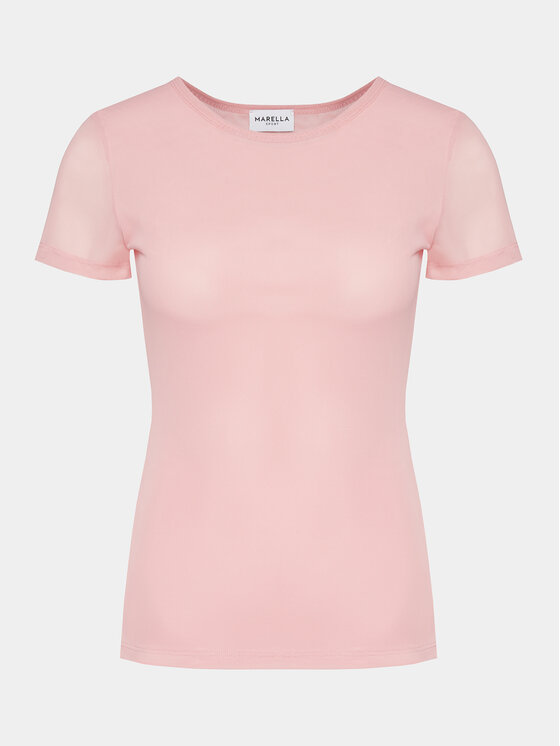 Marella Marella T-shirt Zulia 2413971014 Koraljna Regular Fit