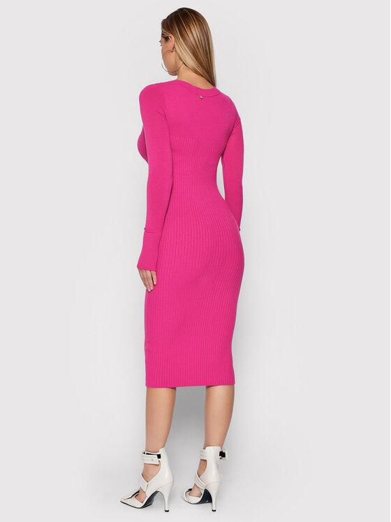 Vestito di maglia CF1287 MA99E Rosa Slim Fit