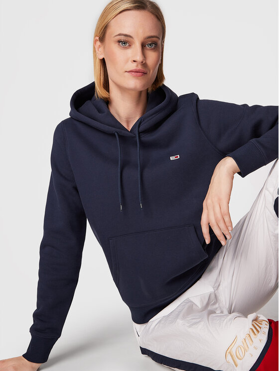 Tommy Jeans Tommy Jeans Majica dugih rukava DW0DW09228 Tamnoplava Regular Fit