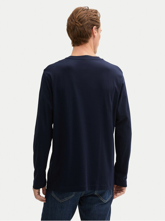 Tom Tailor Tom Tailor Majica dugih rukava 1043992 Tamnoplava Regular Fit