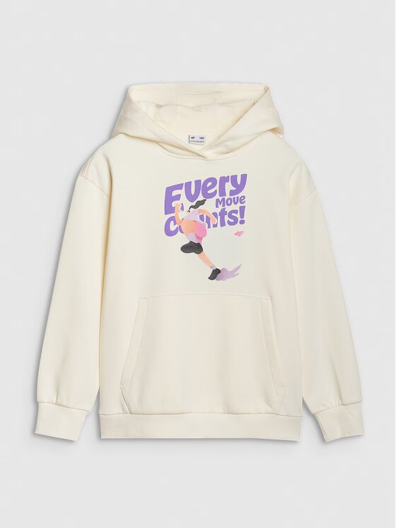 4F 4F Felpa 4FJASAW24TSWSF2156-11S Bianco Oversize