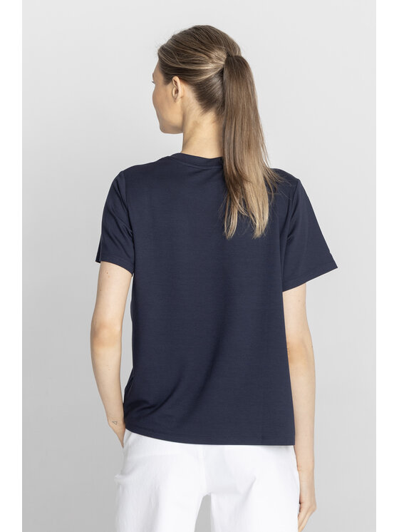 Deni Cler Milano Deni Cler Milano T-Shirt T-DC-T210-F2-46-58-1 Granatowy Regular Fit