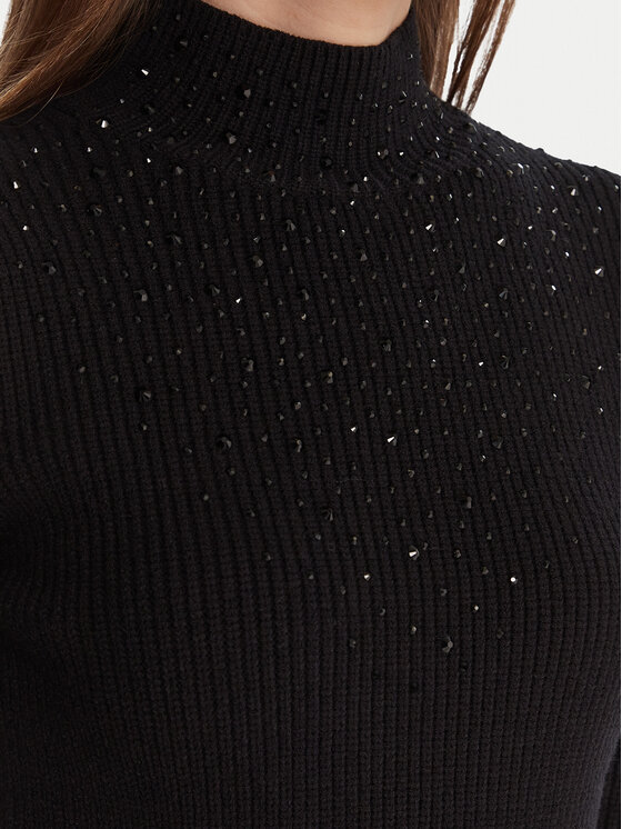 Artigli Artigli Rollkragenpullover ACMA002876 Schwarz Regular Fit
