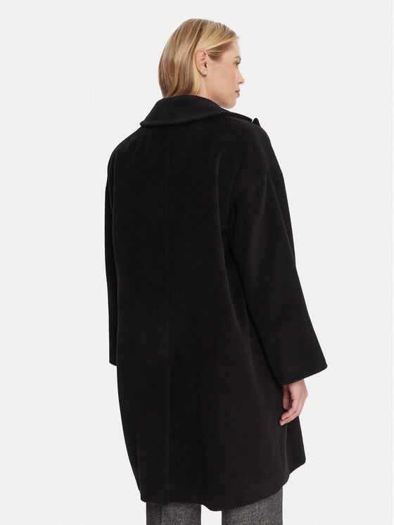 Marella Marella Cappotto di lana Scherzo 2523016102 Nero Regular Fit