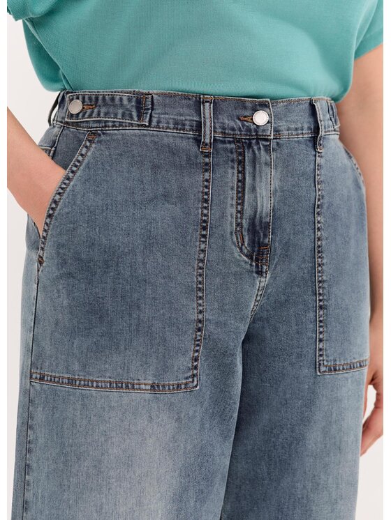 Fiorella Rubino Fiorella Rubino Jeansy P484T005236N024 Niebieski Over Fit