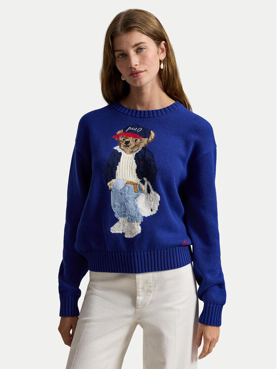 Polo Ralph Lauren Pulover 211A96238001 Albastru Relaxed Fit