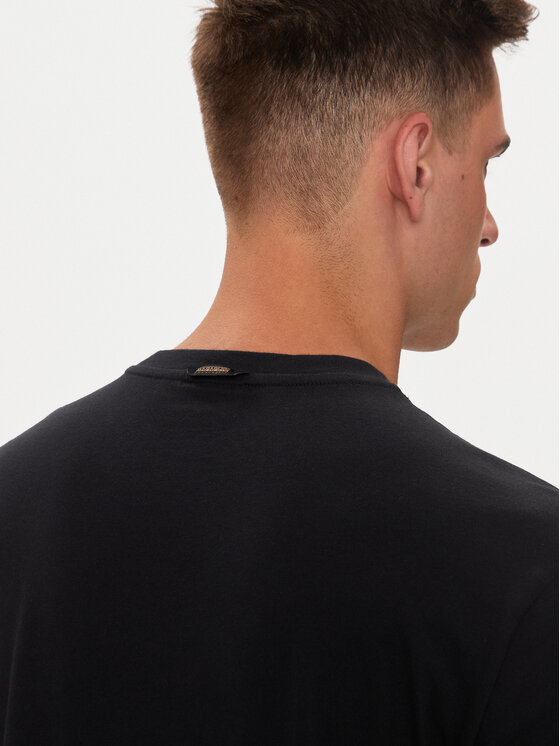 Napapijri Napapijri Футболка S-Bollo NP0A4I3C Чорний Regular Fit