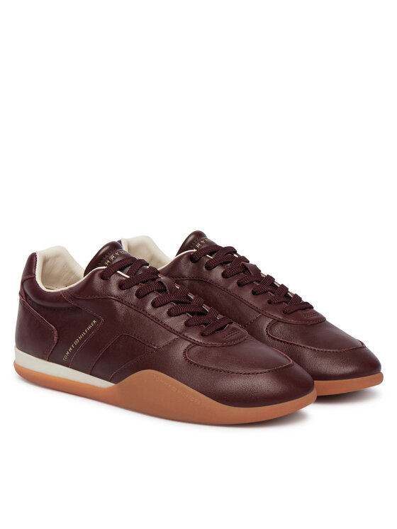 Tommy Hilfiger Tommy Hilfiger Сникърси Th Vintage Low Runner Leather FW0FW09485 Кафяв